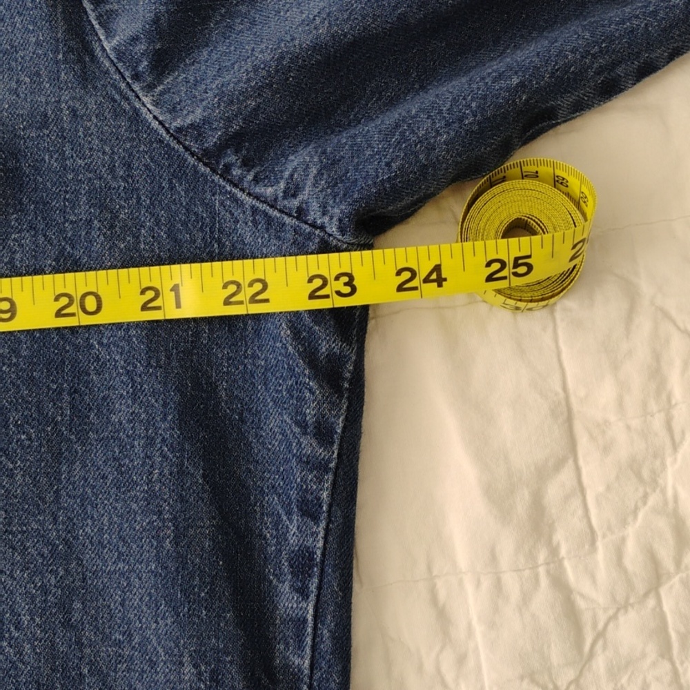 Vintage Levi's Orange Tab Heavy Denim Workshirt - L - Picture 13 of 14